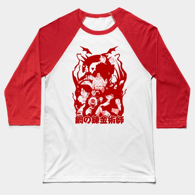 Homunculus (red) Baseball T-Shirt by geekingink